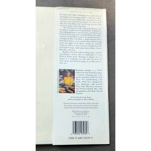 Roasting A Simple Art  Barbara Kafka Cookbook Hardcover - Picture 16 of 16
